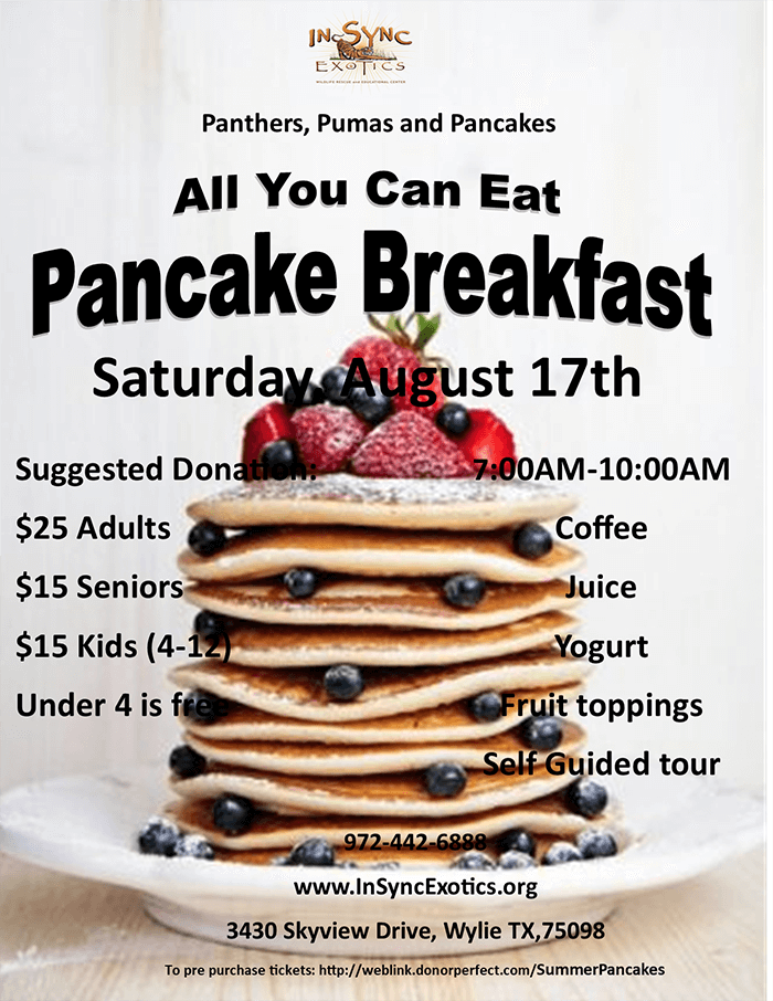 Pancake Breakfast Aug 2024